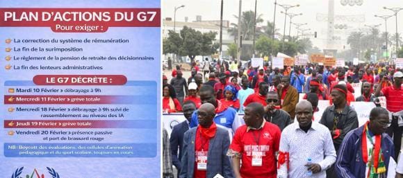 G 7 EN GRÈVE
