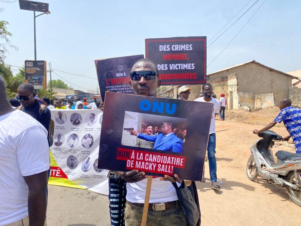 Marche à Ziguinchor des victimes des violences politiques 2021 -2024 