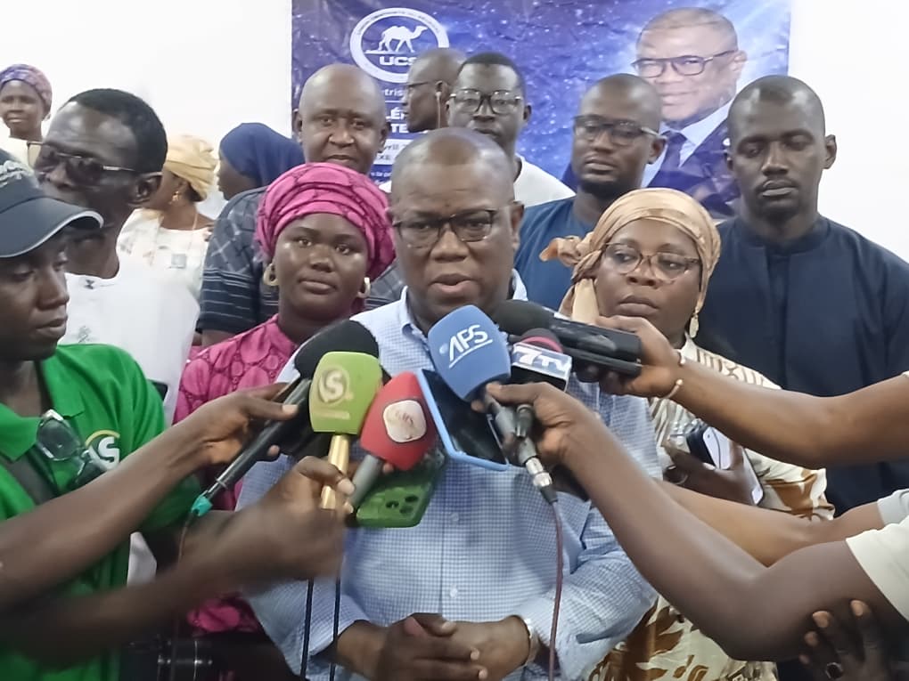 Le ledear de l'UCS Dr Abdoulaye Baldé a rencontré ses militants à Ziguinchor le 11 avril 2026