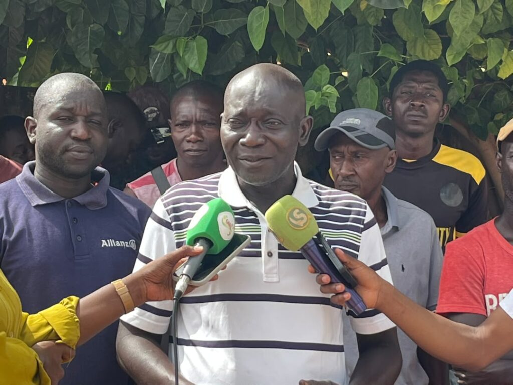 Lamine SENE , chef de quartier de Santhiaba, photo Mariama Dieng , VS 